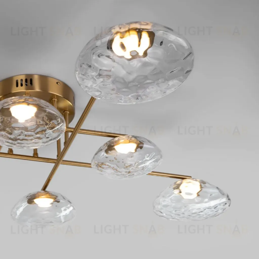 Потолочная люстра Eurosvet Ripple 50389 LED латунь a069026 50389 LED латунь