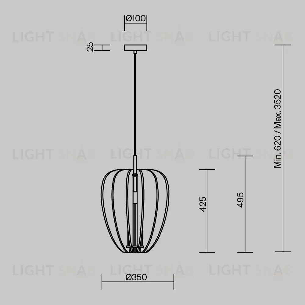 Подвесной светильник Maytoni Cambio MOD398PL-01GR MOD398PL-01GR