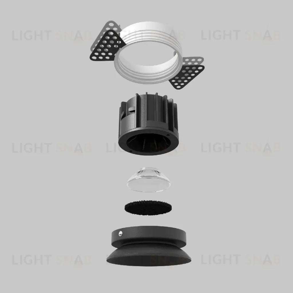 Встраиваемый светильник Maytoni Round DL058-12W2.7K-TRS-B DL058-12W2.7K-TRS-B