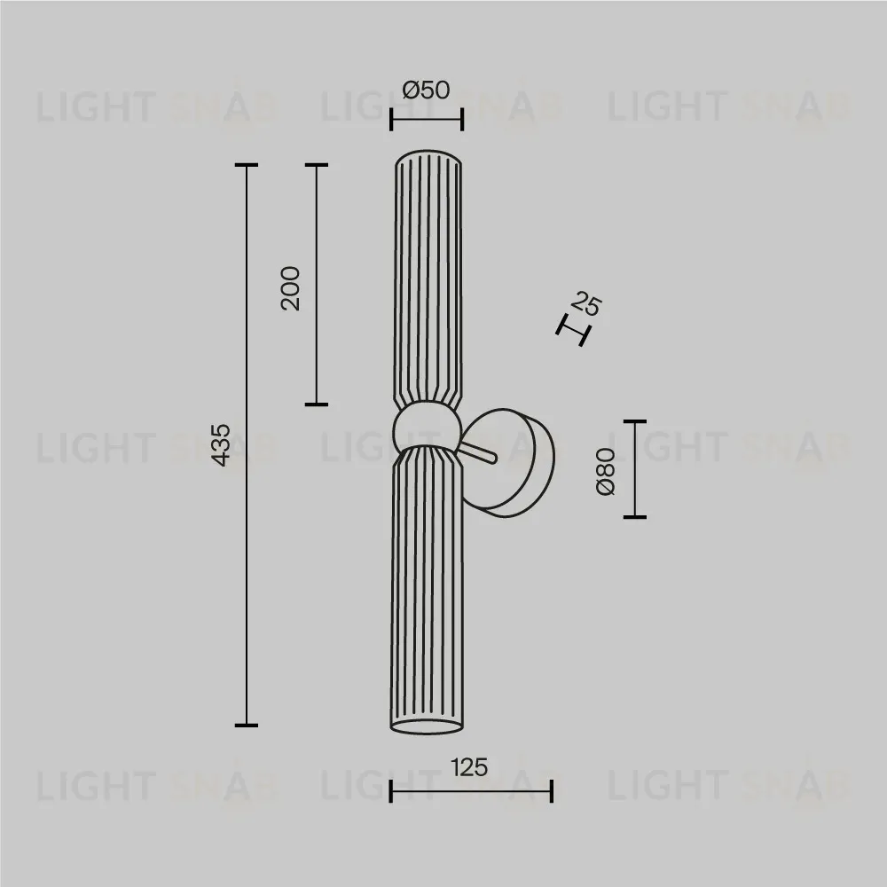 Настенный светильник Maytoni Antic MOD302WL-02CG1 MOD302WL-02CG1