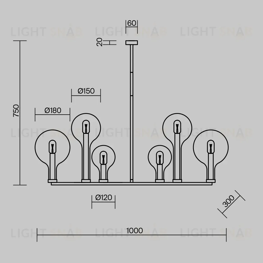 Потолочная люстра Maytoni Status MOD333PL-06B1 MOD333PL-06B1
