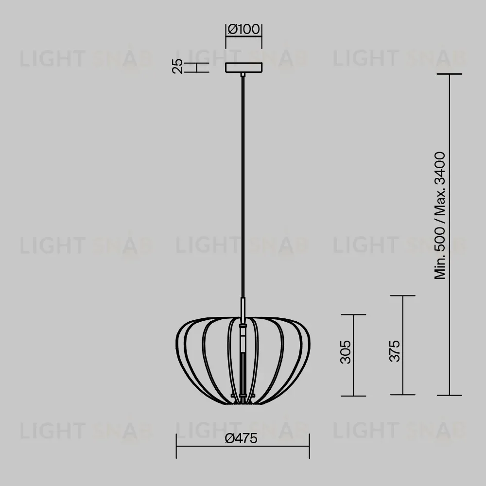 Подвесной светильник Maytoni Cambio MOD398PL-01BR MOD398PL-01BR