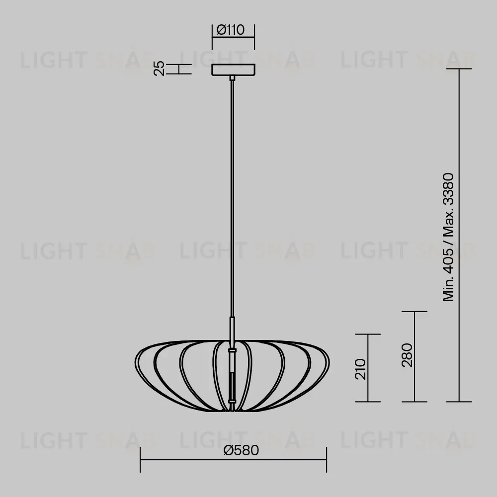 Подвесной светильник Maytoni Cambio MOD398PL-01GR1 MOD398PL-01GR1