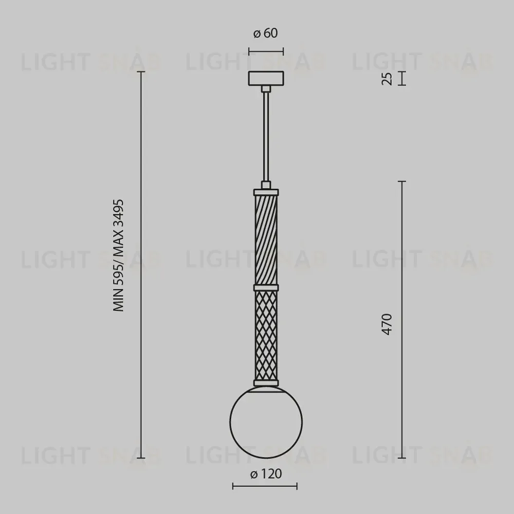 Подвесной светильник Maytoni Teatro MOD287PL-01BS1 MOD287PL-01BS1