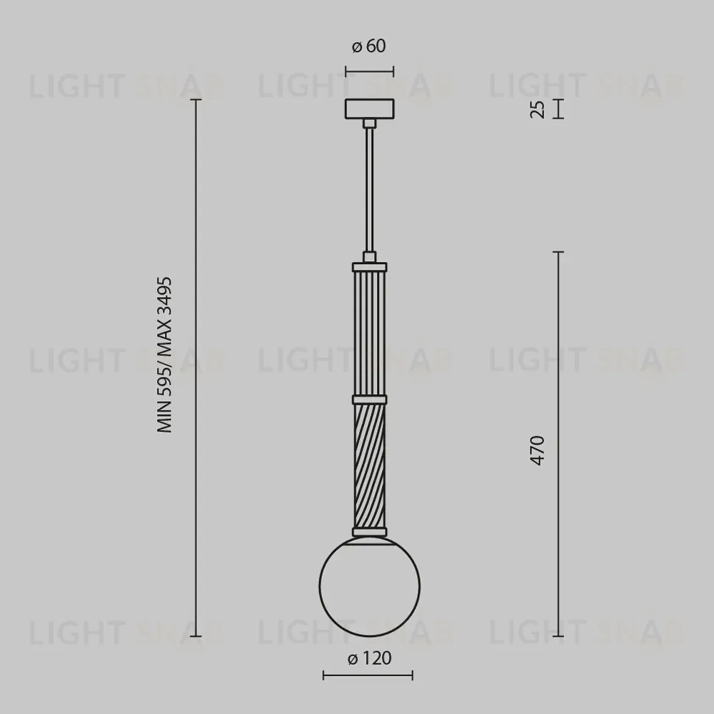 Подвесной светильник Maytoni Teatro MOD287PL-01BS MOD287PL-01BS