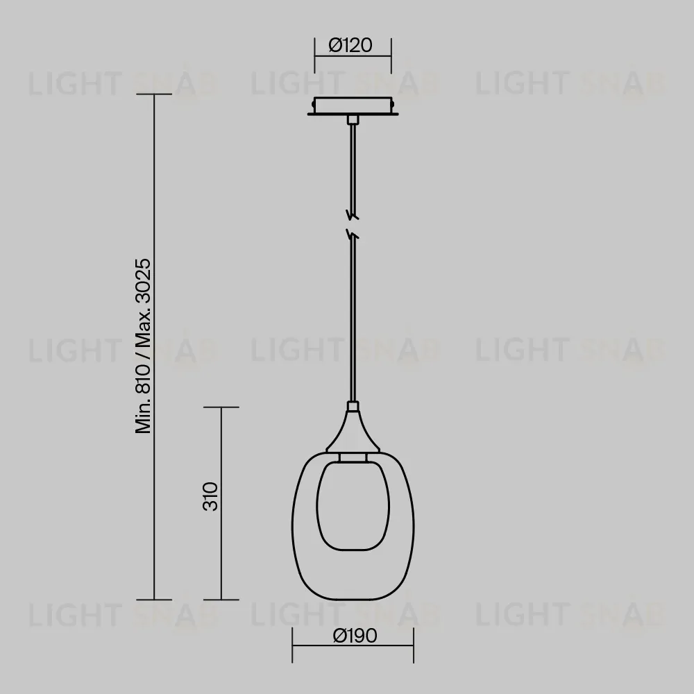 Подвесной светильник Maytoni Aura MOD016PL-01BS1 MOD016PL-01BS1