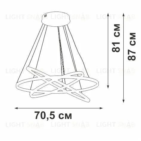 Подвесная люстра Vitaluce V2516DT-8/3S V2516DT-8/3S