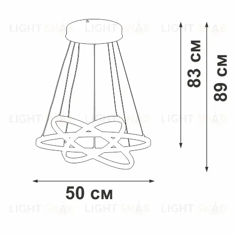 Подвесная люстра Vitaluce V2515DT-8/3S V2515DT-8/3S