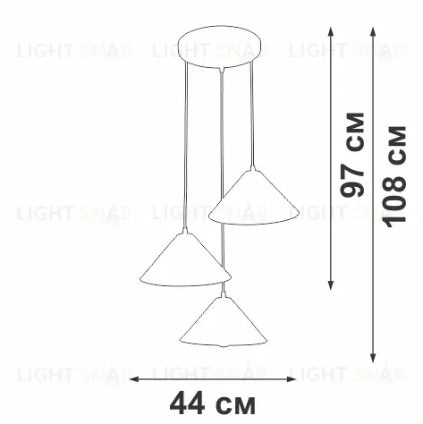 Подвесной светильник Vitaluce V3093-0/3S V3093-0/3S