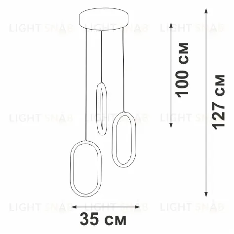 Подвесной светильник Vitaluce V3776-0/3S V3776-0/3S