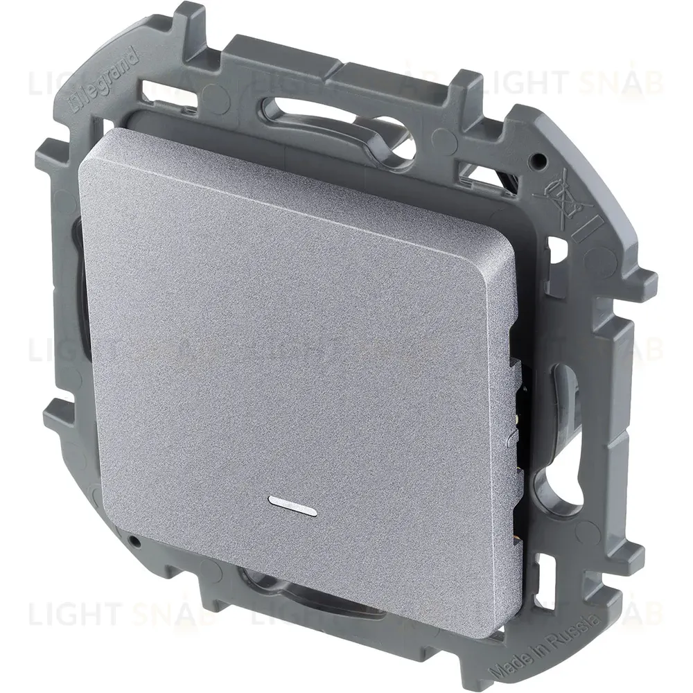 Выключатель одноклавишный с подсветкой/индикацией Legrand Inspiria 673612 673612