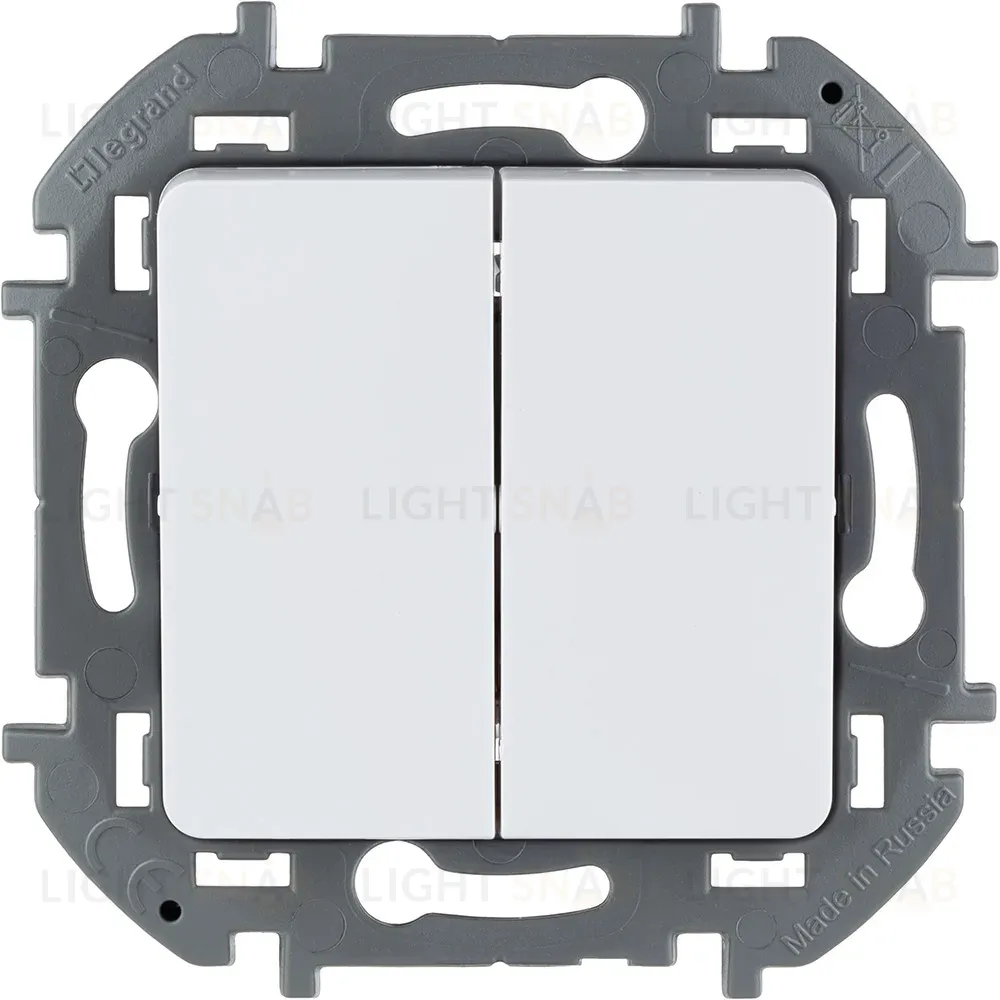 Выключатель двухклавишный Legrand Inspiria 673620 673620