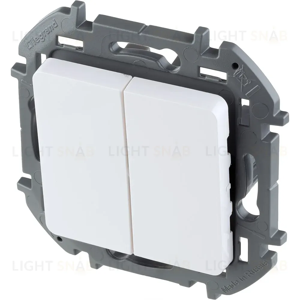 Выключатель двухклавишный Legrand Inspiria 673620 673620