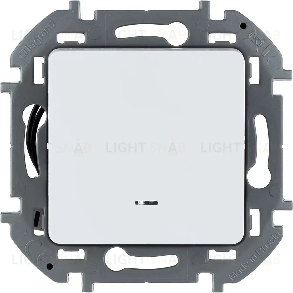 Переключатель одноклавишный с подсветкой/индикацией Legrand Inspiria 673660 673660