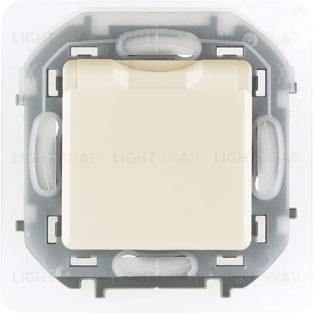 Розетка с/з со шторками с защитной крышкой Legrand Inspiria 673741 673741