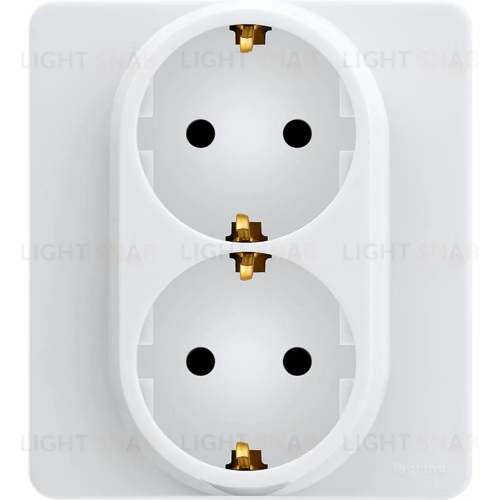 Розетка двойная с/з Legrand Inspiria 673750 673750