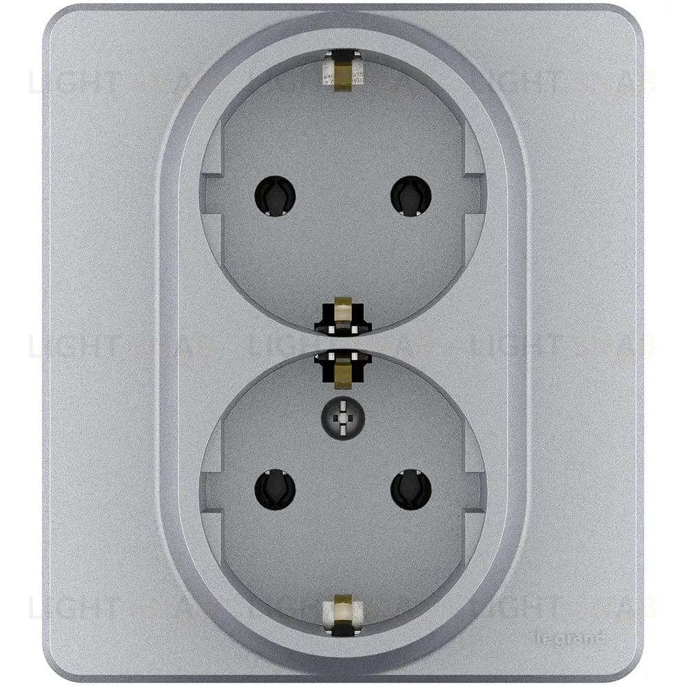 Розетка двойная с/з Legrand Inspiria 673752 673752