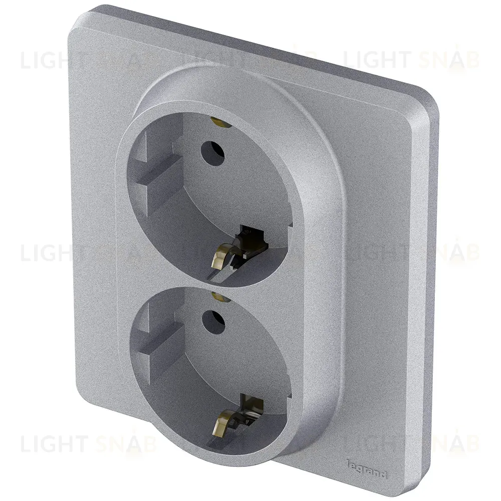 Розетка двойная с/з Legrand Inspiria 673752 673752
