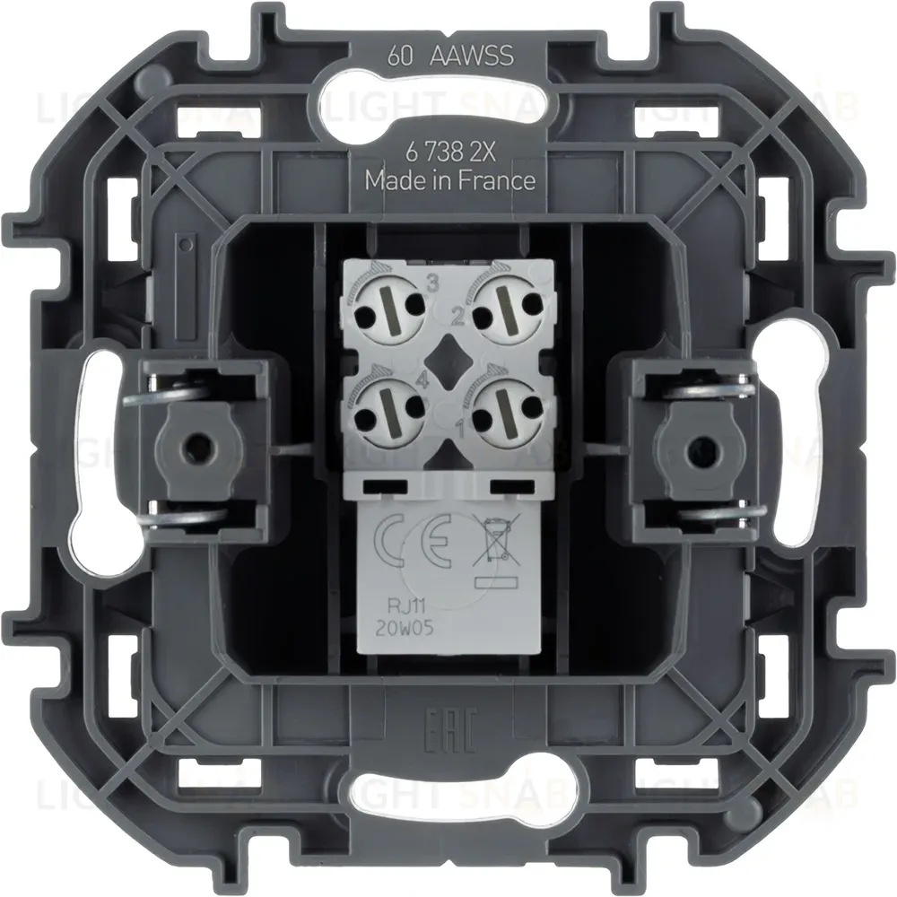 Розетка телефонная RJ11 Legrand Inspiria 673822 673822