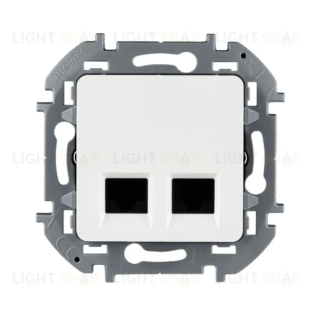 Розетка компьютерная двойная RJ45 Legrand Inspiria 673835 673835