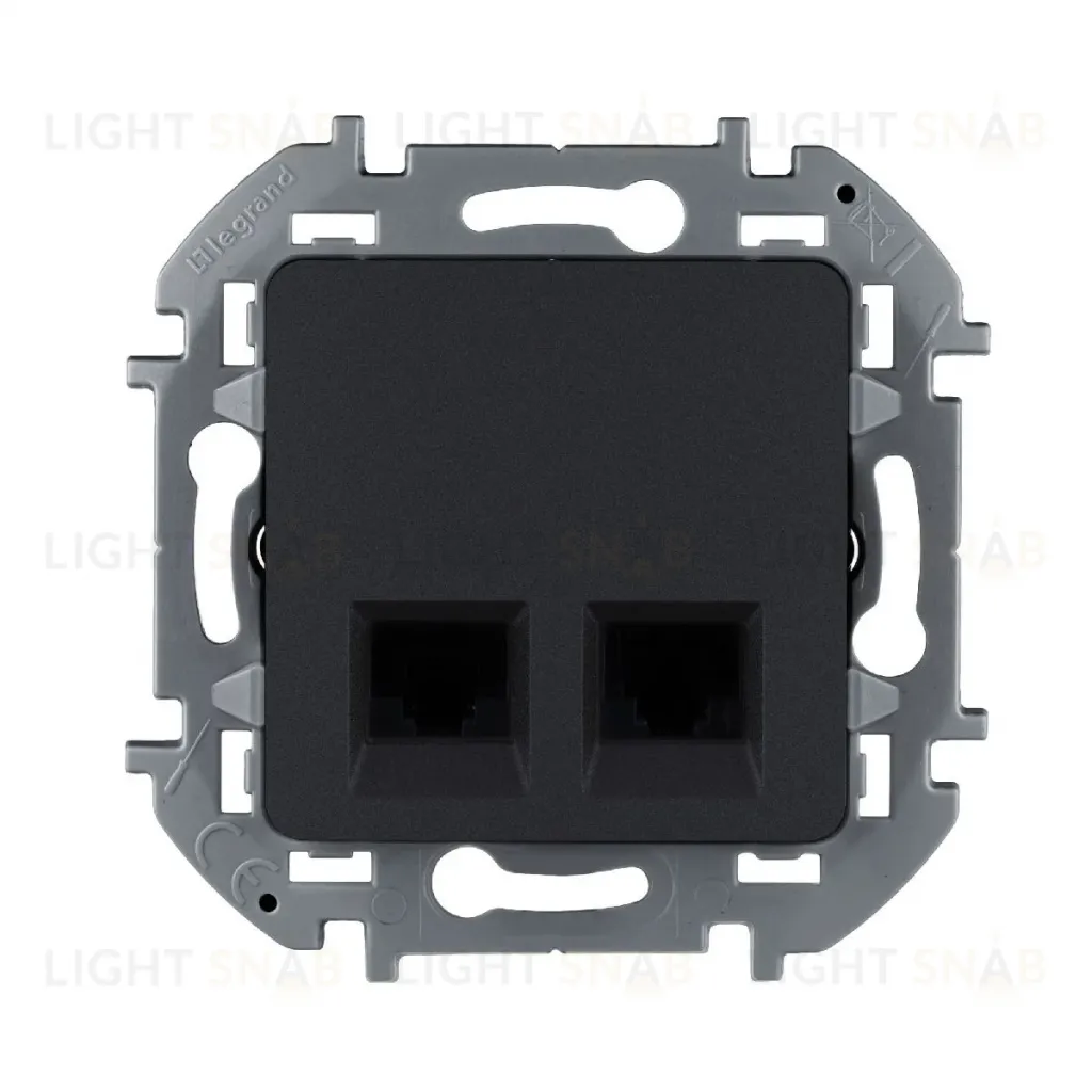 Розетка компьютерная двойная RJ45 Legrand Inspiria 673838 673838