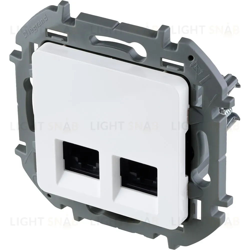Розетка компьютерная двойная RJ45 Legrand Inspiria 673840 673840