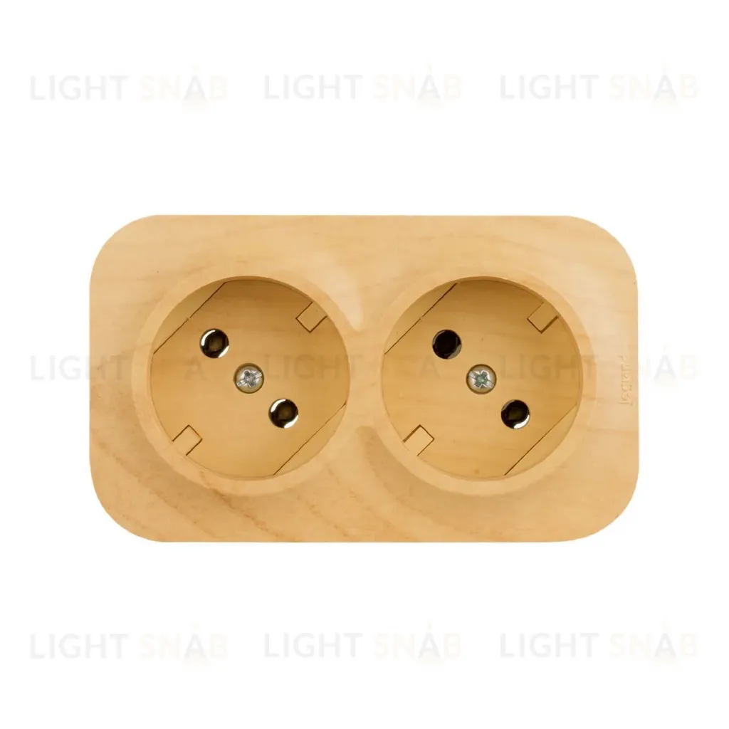 Розеточный блок двойной б/з Legrand Quteo 782281 782281