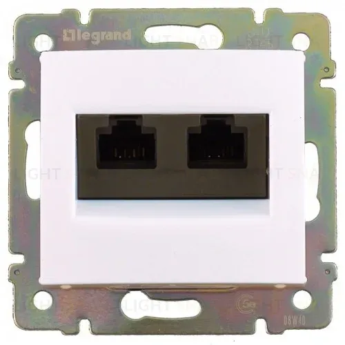 Розетка компьютерная двойная RJ45 Legrand Valena Classic 694292 694292