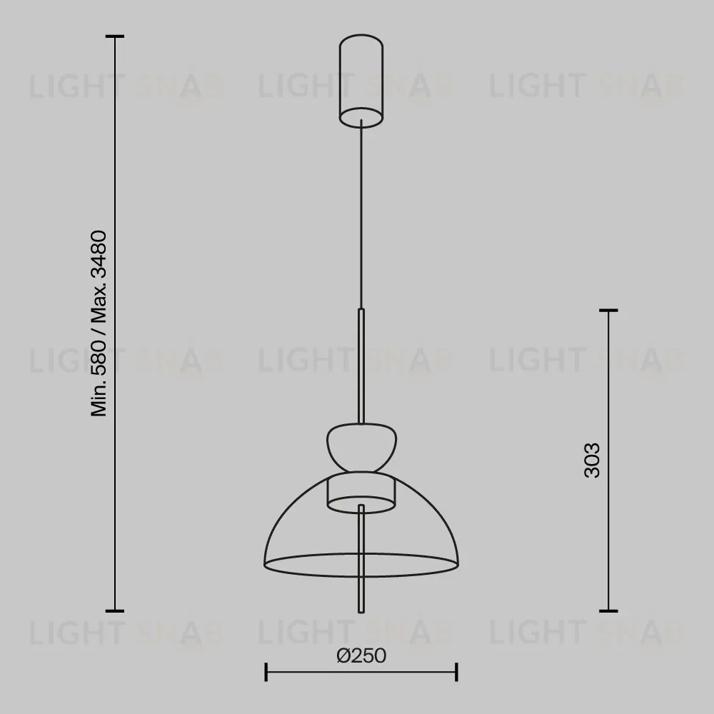 Подвесной светильник Maytoni Bangkok MOD185PL-L12CG3K2 MOD185PL-L12CG3K2