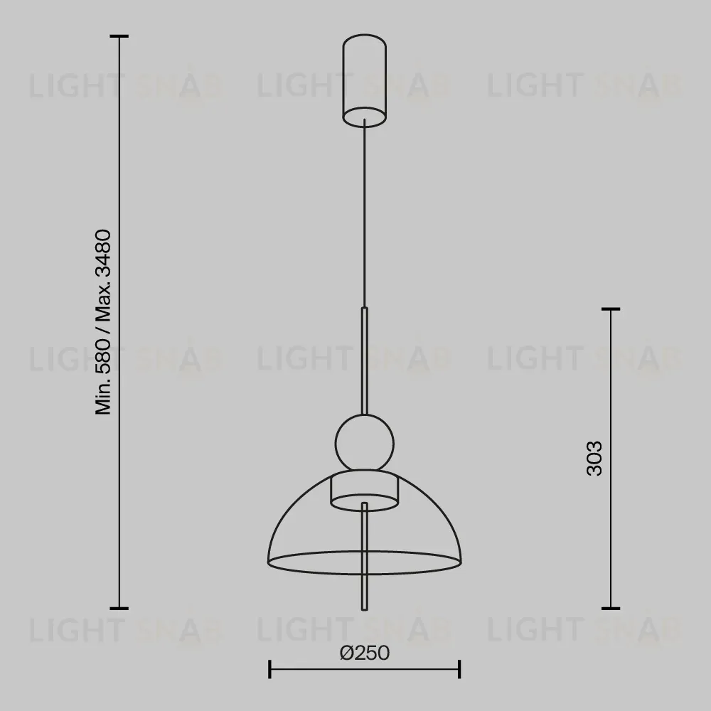 Подвесной светильник Maytoni Bangkok MOD185PL-L12CG3K1 MOD185PL-L12CG3K1