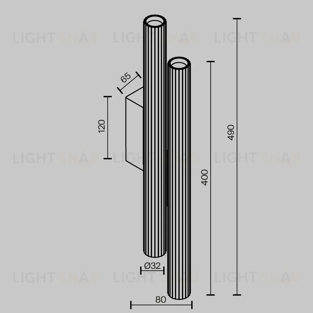 Настенный светильник Maytoni Calipso C082WL-24W2.7K-B C082WL-24W2.7K-B