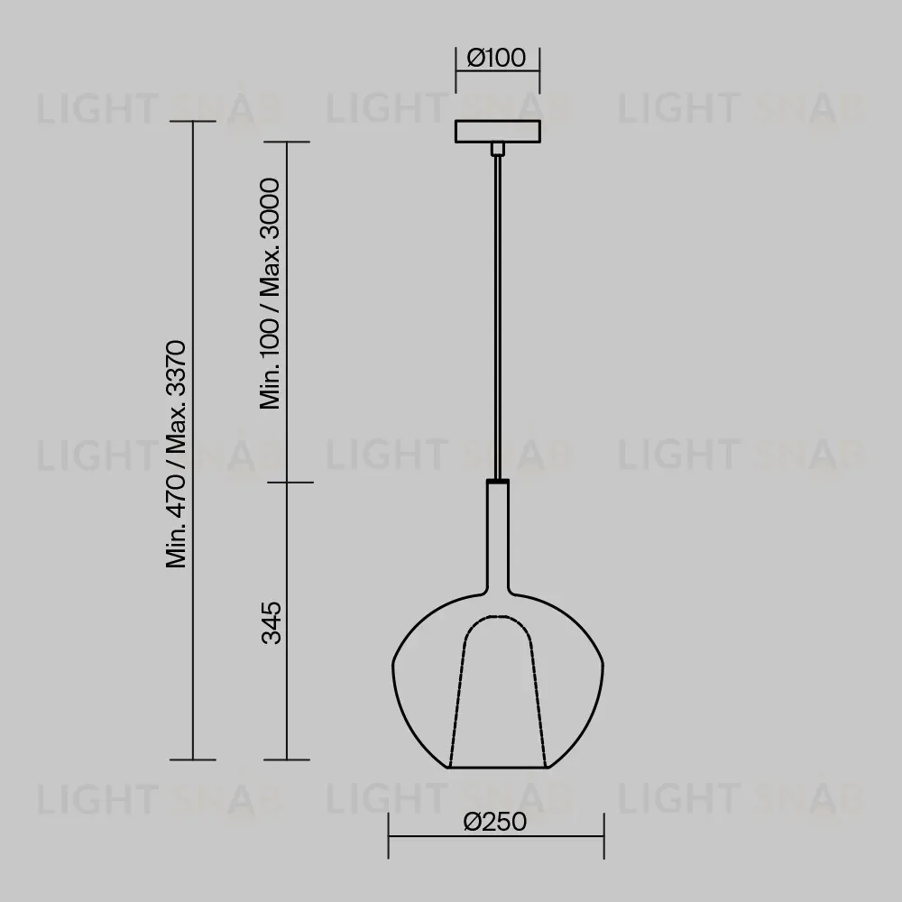 Подвесной светильник Maytoni Duality MOD271PL-01W3 MOD271PL-01W3