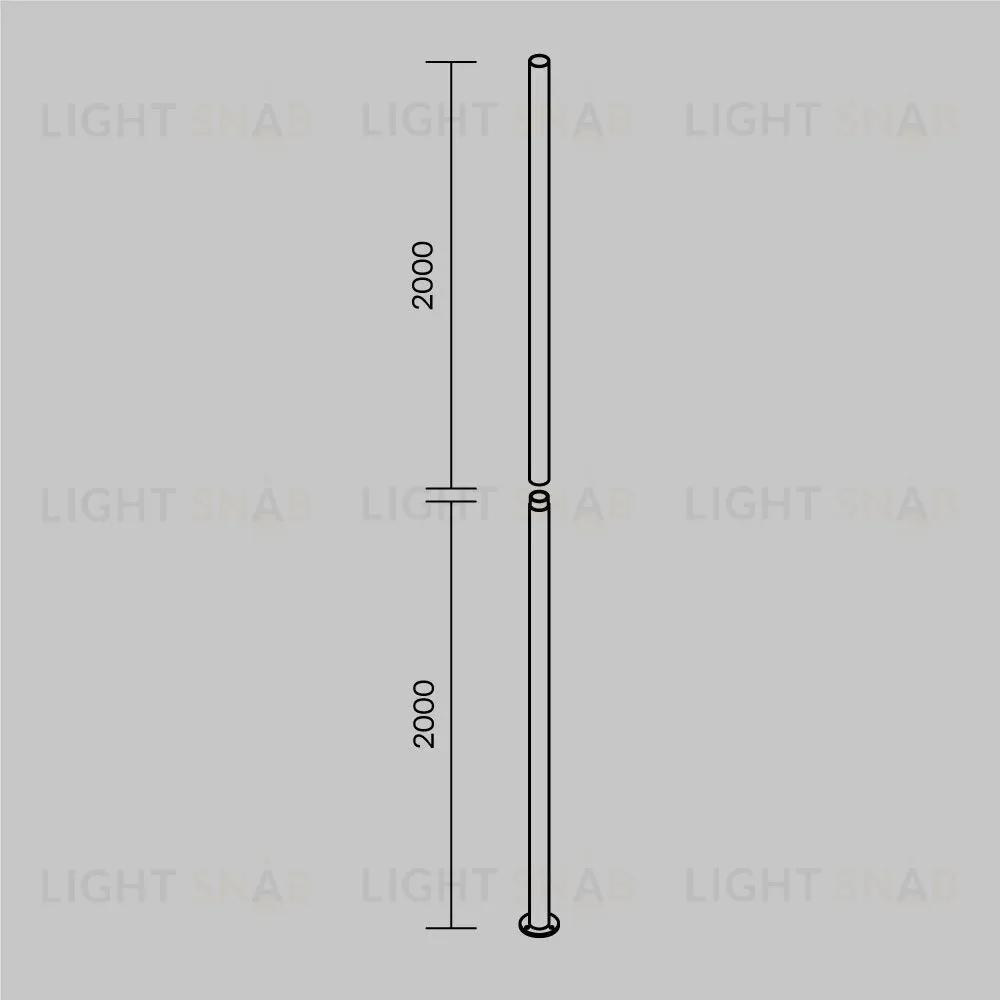 Столб для паркового светильника Maytoni Pillar O473P-GF O473P-GF