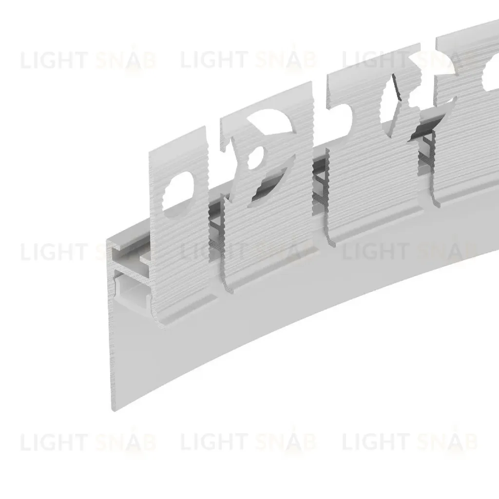 Алюминиевый профиль Arlight PLINTUS-FANTOM-BENT-H20-SIDE-2000 WHITE 043674(1) 043674(1)