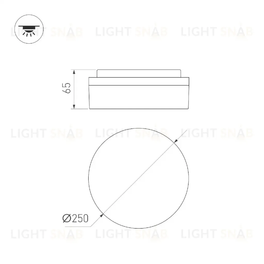 Настенно-потолочный светильник Arlight CL-BOUWER-MOTION-R250-13W Day4000-MIX 054759 054759