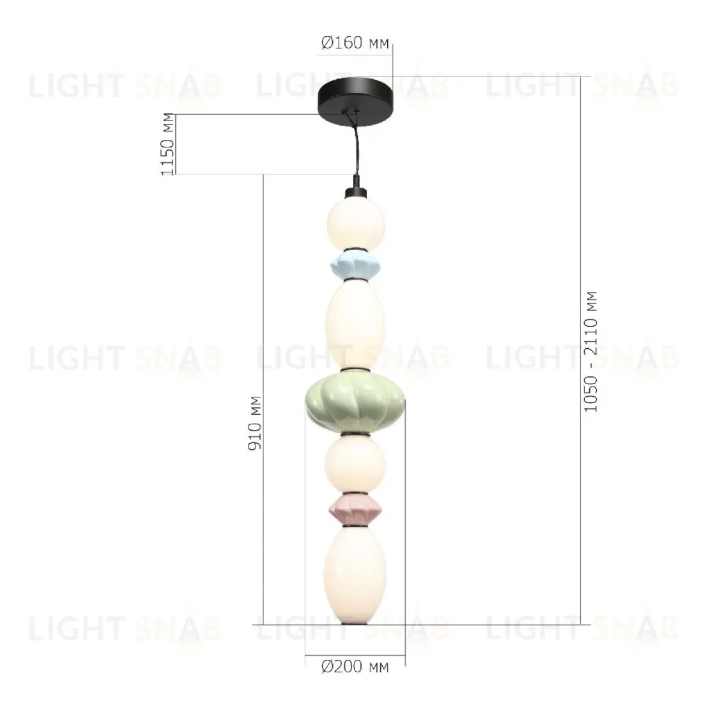 Подвесная люстра ST Luce Florentini SL6134.453.01 SL6134.453.01
