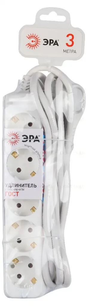 Удлинитель электрический Эра U-5e-3m-3x1,5 Б0044038 Б0044038