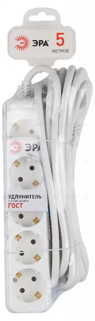 Удлинитель электрический Эра U-5e-5m-3x1,5 Б0044039 Б0044039