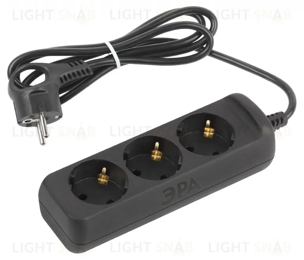 Удлинитель электрический Эра UX-3e-1,5m-B Б0057721 Б0057721