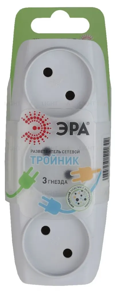 Разветвитель электрический Эра SP-3-W C0045527 C0045527