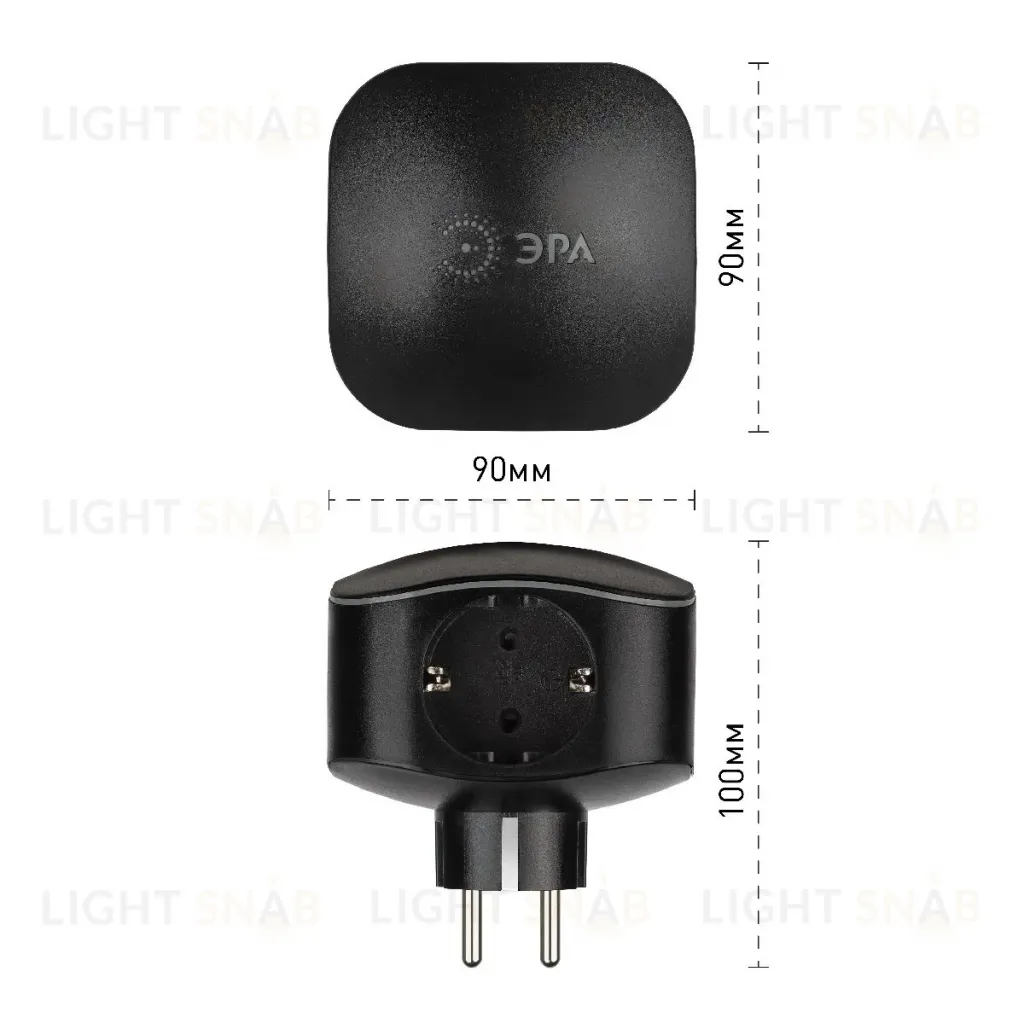 Разветвитель электрический Эра SP-3e-USB-BLACK Б0046364 Б0046364