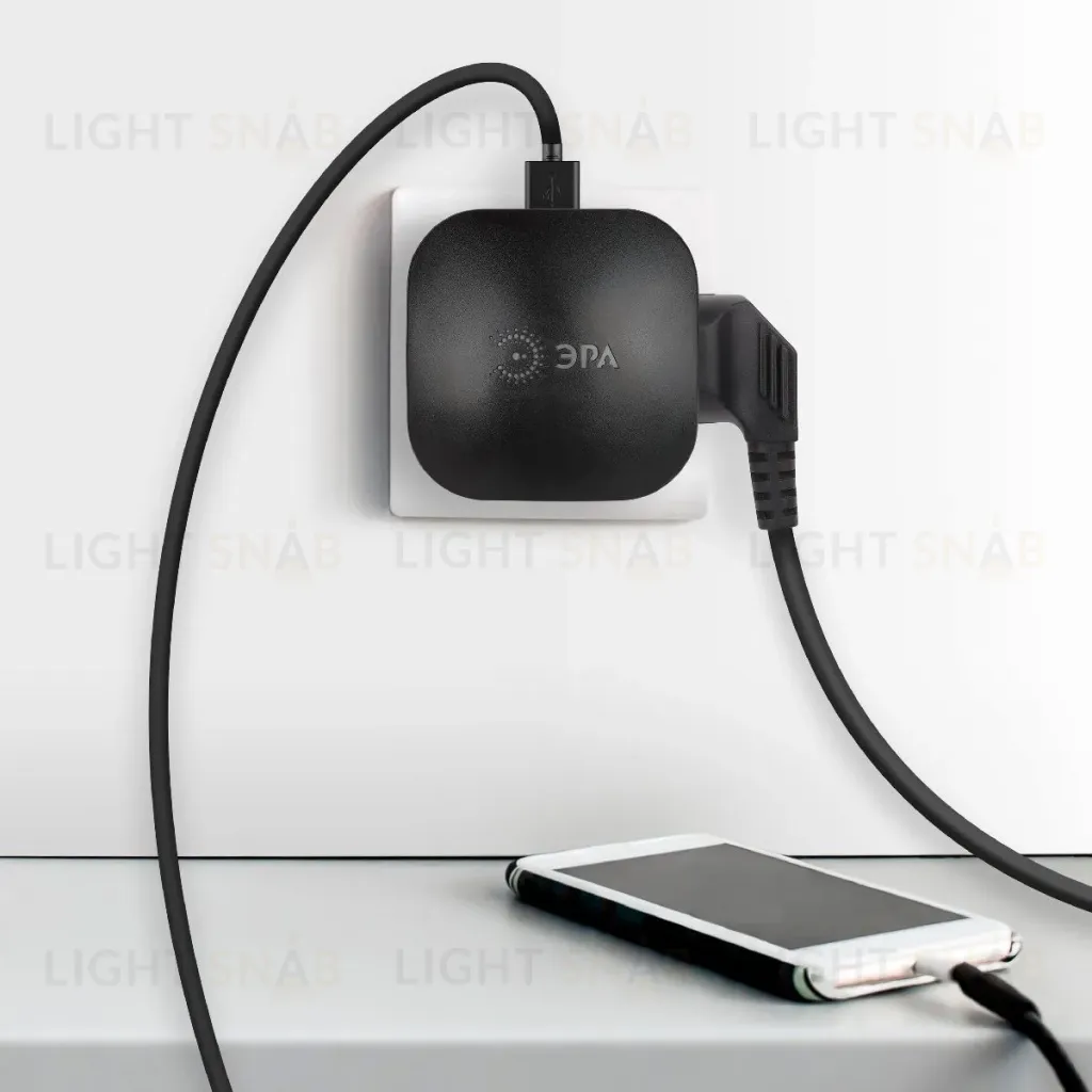 Разветвитель электрический Эра SP-3e-USB-BLACK Б0046364 Б0046364