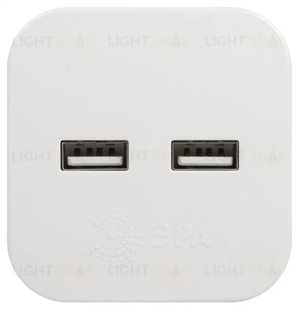 Разветвитель электрический Эра SP-2-USB-W Б0049531 Б0049531
