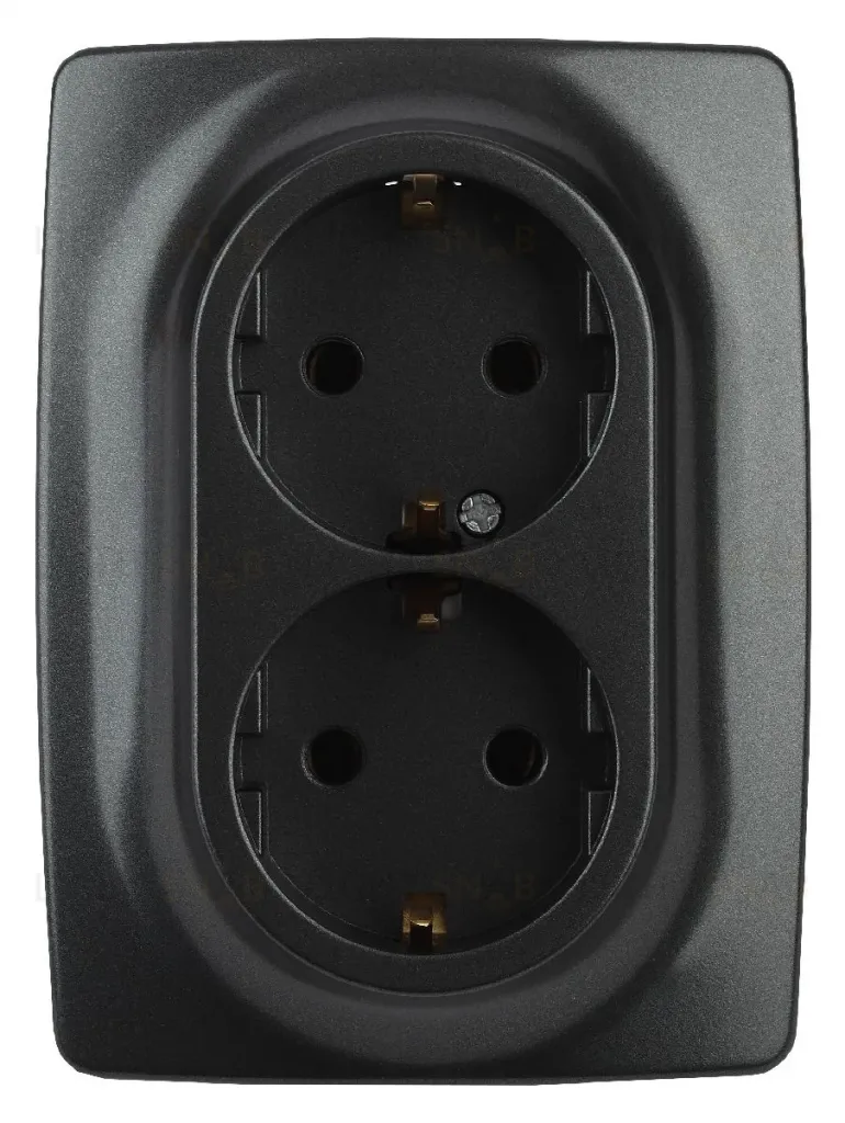 Розетка 2x2P+E Schuko Эра 12-2106-05 Б0031232 Б0031232