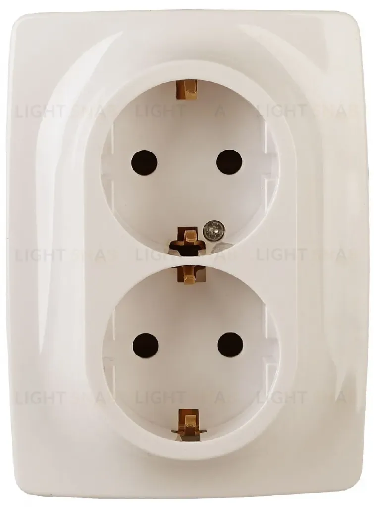 Розетка 2x2P+E Schuko Эра 12-2006-02 Б0038809 Б0038809