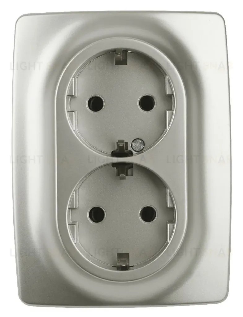 Розетка 2x2P+E Schuko со шторками Эра 12-2108-15 Б0036451 Б0036451