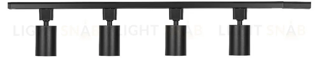 Трековый однофазный светильник (4 шт.) Эра TR70-SET4-GU10-BK Б0063956 Б0063956