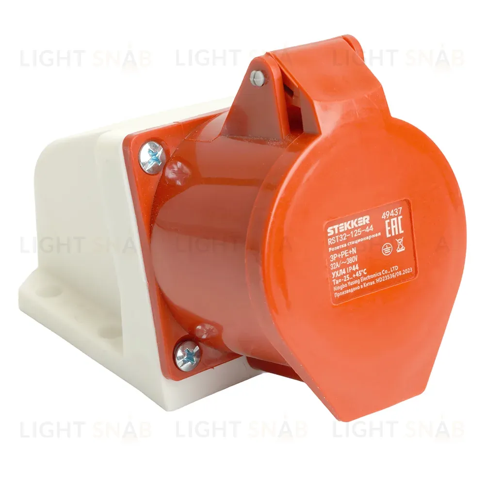Розетка стационарная Stekker RST32-125-44 49437 49437