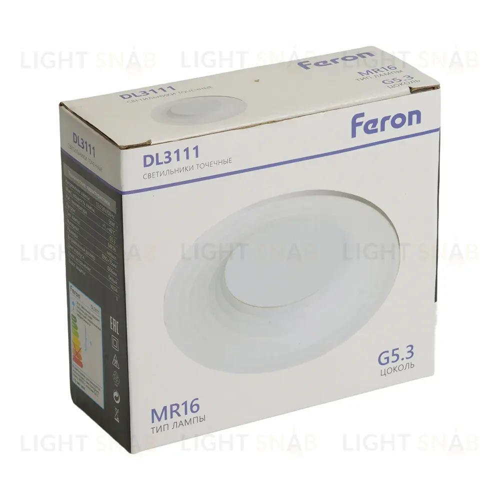 Встраиваемый светильник Feron DL3111 51344 51344
