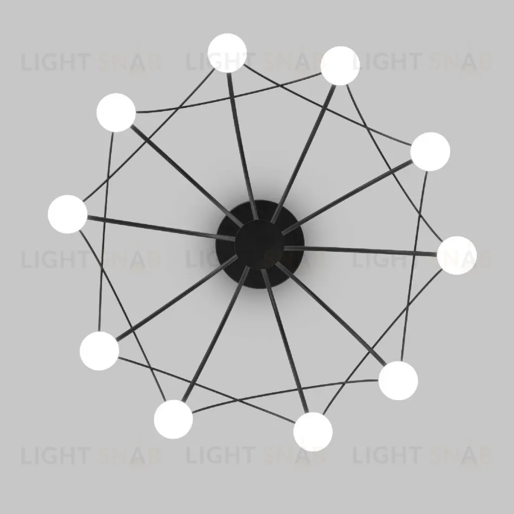 Люстра на штанге Eurosvet Ragno 90035/10 LED черный a069307 90035/10  LED черный